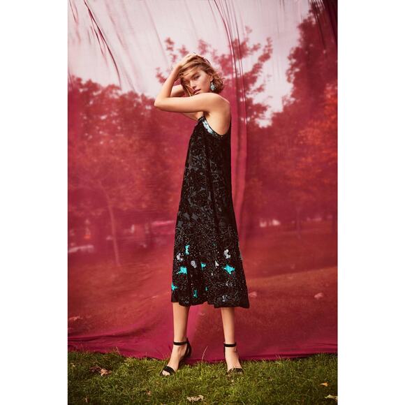 Anthropologie Moulinette Soeurs Imogen Sequin Shift Slip Dress Size 2 Brand New - Picture 14 of 14